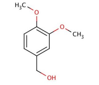 3,4-Dimethoxybenzyl alcohol (CAS 93-03-8) - chemical structure image