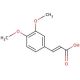 3,4-Dimethoxycinnamic acid, predominantly trans (CAS 2316-26-9) - chemical structure image