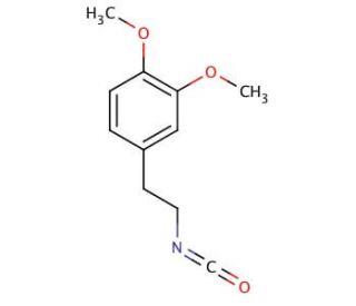 3,4-Dimethoxyphenethyl isocyanate (CAS 35167-81-8) - chemical structure image