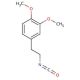 3,4-Dimethoxyphenethyl isocyanate (CAS 35167-81-8) - chemical structure image
