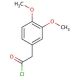 (3,4-Dimethoxyphenyl)acetyl chloride (CAS 10313-60-7) - chemical structure image