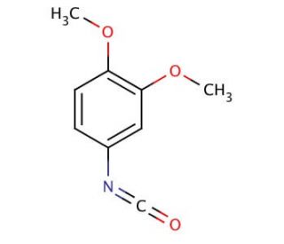 3,4-Dimethoxyphenyl isocyanate (CAS 37527-66-5) - chemical structure image