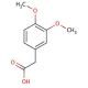 3,4-Dimethoxyphenylacetic acid 的分子结构, CAS编号: 93-40-3 3,4-Dimethoxyphenylacetic acid (CAS 93-40-3) - chemical structure image