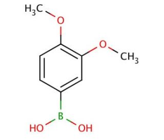 3,4-Dimethoxyphenylboronic acid (CAS 122775-35-3) - chemical structure image