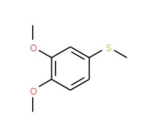 3,4-Dimethoxythioanisole (CAS 2570-43-6) - chemical structure image