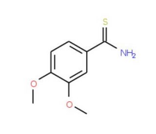 3,4-Dimethoxythiobenzamide (CAS 58952-14-0) - chemical structure image