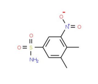 3,4-dimethyl-5-nitrobenzenesulfonamide - chemical structure image