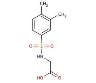 (3,4-Dimethyl-benzenesulfonylamino)-acetic acid - chemical structure image