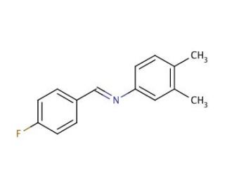 3,4-Dimethyl-N-(4-fluorobenzylidene)aniline (CAS 198879-69-5) - chemical structure image
