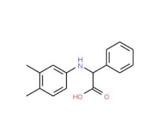 (3,4-Dimethyl-phenylamino)-phenyl-acetic acid (CAS 725252-91-5) - chemical structure image