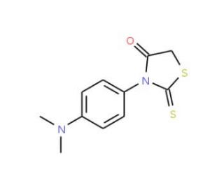 3-(4-Dimethylamino-phenyl)-2-thioxo-thiazolidin-4-one (CAS 34557-44-3) - chemical structure image