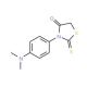 3-(4-Dimethylamino-phenyl)-2-thioxo-thiazolidin-4-one (CAS 34557-44-3) - chemical structure image