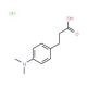 3-(4-Dimethylamino-phenyl)-propionic acid hydrochloride (CAS 1134691-04-5) - chemical structure image