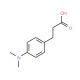 3-[4-(dimethylamino)phenyl]propanoic acid (CAS 73718-09-9) - chemical structure image
