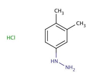 3,4-Dimethylphenylhydrazine hydrochloride (CAS 60481-51-8) - chemical structure image