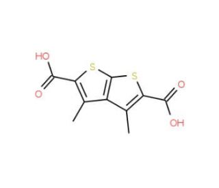 3,4-Dimethylthieno(2,3-b)thiophene-2,5-dicarboxylic acid (CAS 175202-55-8) - chemical structure image