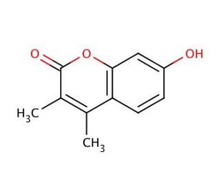 3,4-Dimethylumbelliferone (CAS 2107-78-0) - chemical structure image