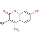 3,4-Dimethylumbelliferone (CAS 2107-78-0) - chemical structure image