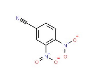 3,4-Dinitrobenzonitrile (CAS 4248-33-3) - chemical structure image