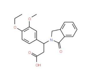 3-(4-Ethoxy-3-methoxyphenyl)-3-(1-oxo-1,3-dihydro-2H-isoindol-2-yl)propanoic acid - chemical structure image
