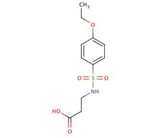 3-(4-Ethoxy-benzenesulfonylamino)-propionic acid - chemical structure image