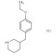 3-(4-Ethoxy-benzyl)-piperidine hydrochloride (CAS 1170629-29-4) - chemical structure image