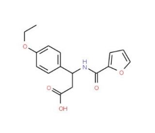 3-(4-Ethoxy-phenyl)-3-[(furan-2-carbonyl)-amino]-propionic acid - chemical structure image