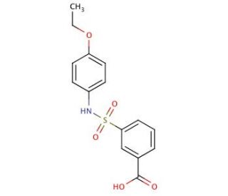 3-(4-Ethoxy-phenylsulfamoyl)-benzoic acid - chemical structure image