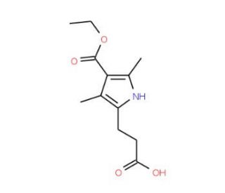 3-[4-(Ethoxycarbonyl)-3,5-dimethyl-1H-pyrrol-2-yl]propanoic acid - chemical structure image