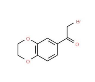 2-Bromo-1-(2,3-dihydro-1,4-benzodioxin-6-yl)ethan-1-one (CAS 4629-54-3) - chemical structure image