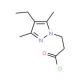 3-(4-Ethyl-3,5-dimethyl-1H-pyrazol-1-yl)-propanoyl chloride - chemical structure image