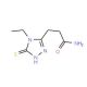 3-(4-ethyl-5-mercapto-4H-1,2,4-triazol-3-yl)propanamide - chemical structure image