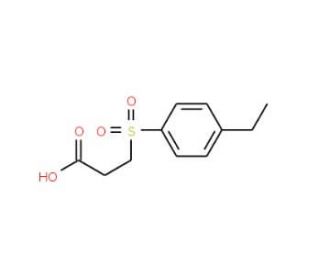 3-(4-Ethyl-benzenesulfonyl)-propionic acid - chemical structure image