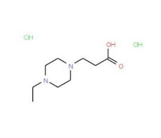 3-(4-Ethyl-piperazin-1-yl)-propionic acid dihydrochloride - chemical structure image