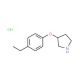3-(4-Ethylphenoxy)pyrrolidine hydrochloride - chemical structure image