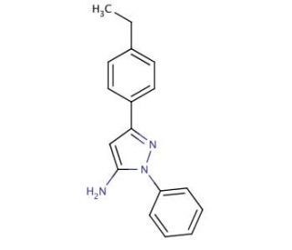 3-(4-ethylphenyl)-1-phenyl-1H-pyrazol-5-amine - chemical structure image