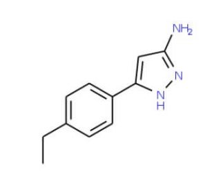 3-(4-Ethylphenyl)-1H-pyrazol-5-amine - chemical structure image