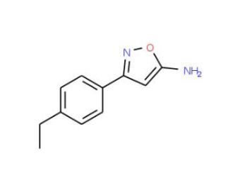 3-(4-Ethylphenyl)-5-isoxazolamine (CAS 1020955-20-7) - chemical structure image