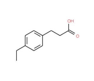 3-(4-Ethylphenyl)propionic acid (CAS 64740-36-9) - chemical structure image