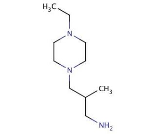 3-(4-ethylpiperazin-1-yl)-2-methylpropan-1-amine - chemical structure image