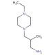 3-(4-ethylpiperazin-1-yl)-2-methylpropan-1-amine - chemical structure image