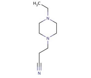 3-(4-ethylpiperazin-1-yl)propanenitrile - chemical structure image
