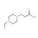 3-(4-ethylpiperazin-1-yl)propanoic acid - chemical structure image