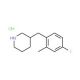 3-(4-Fluoro-2-methyl-benzyl)-piperidine hydrochloride (CAS 1172955-97-3) - chemical structure image
