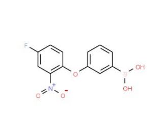 3-(4-Fluoro-2-nitrophenoxy)benzeneboronic acid - chemical structure image