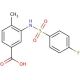 3-(4-Fluoro-benzenesulfonylamino)-4-methyl-benzoic acid - chemical structure image