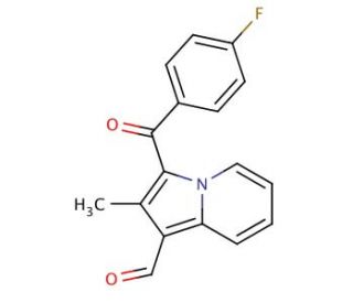 3-(4-Fluoro-benzoyl)-2-methyl-indolizine-1-carbaldehyde (CAS 379254-77-0) - chemical structure image