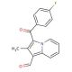 3-(4-Fluoro-benzoyl)-2-methyl-indolizine-1-carbaldehyde (CAS 379254-77-0) - chemical structure image