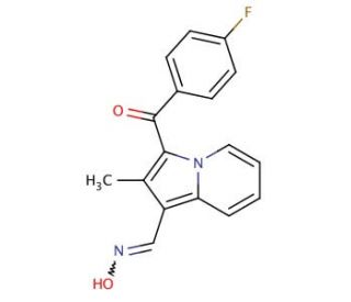 3-(4-Fluoro-benzoyl)-2-methyl-indolizine-1-carbaldehyde oxime - chemical structure image