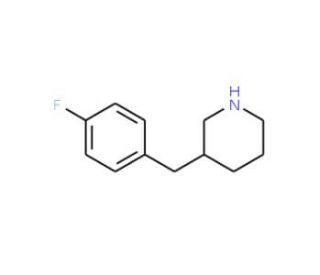 3-(4-Fluoro-benzyl)-piperidine (CAS 382637-47-0) - chemical structure image